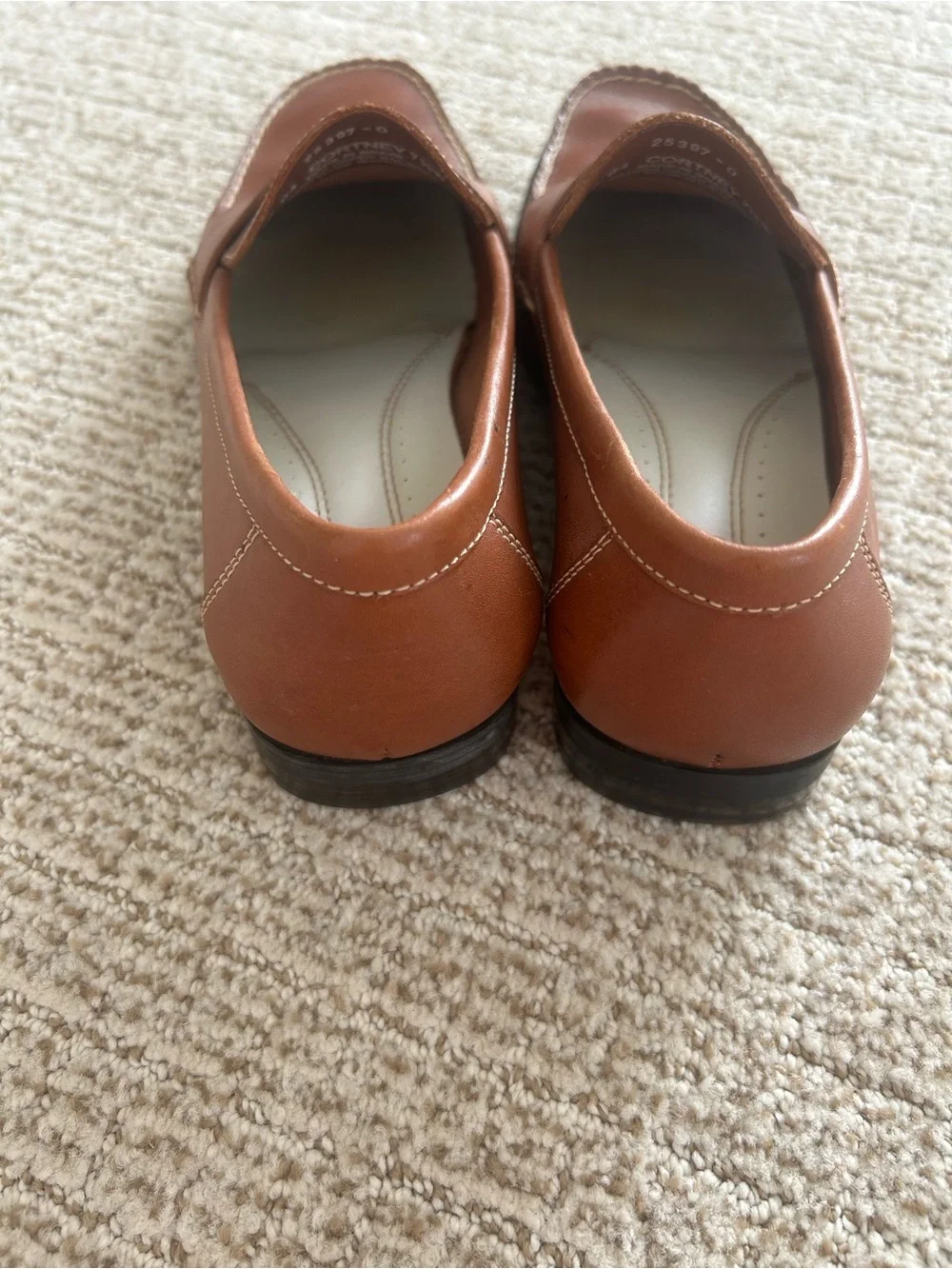 Bass Women’s Courtney Penny Loafers in Cognac Brown 7.5 W